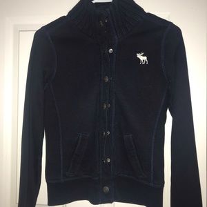 Abercrombie& Fitch Navy Collared Jacket